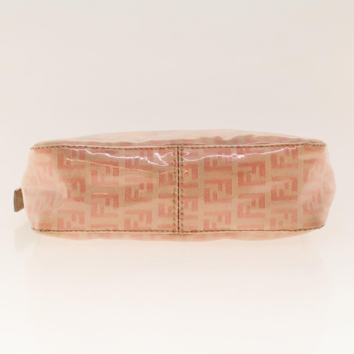 FENDI Zucchino Canvas Hand Bag Patent leather Orange 010.26810.018 yk6878B