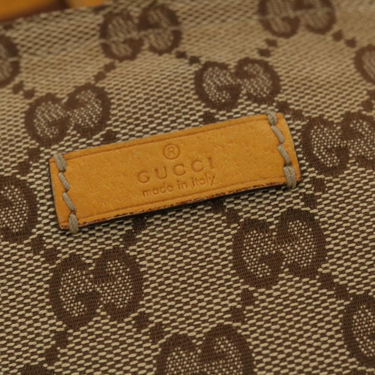 GUCCI GG Canvas Sherry Line Shoulder Bag Beige Brown 146309 yk6879B