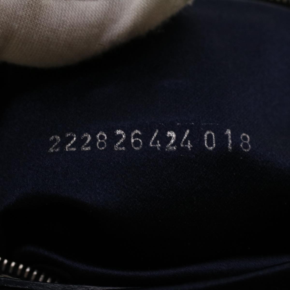 FENDI Zucca Canvas Mamma Baguette Shoulder Bag Navy 222826424018 yk6884B