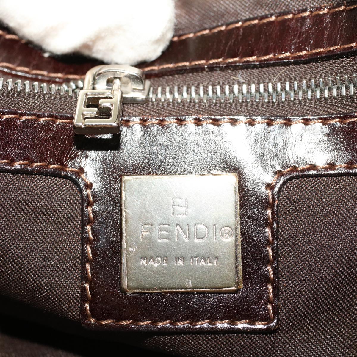 FENDI Mamma Baguette Shoulder Bag Harako leather Brown 2354/26569 yk6885B