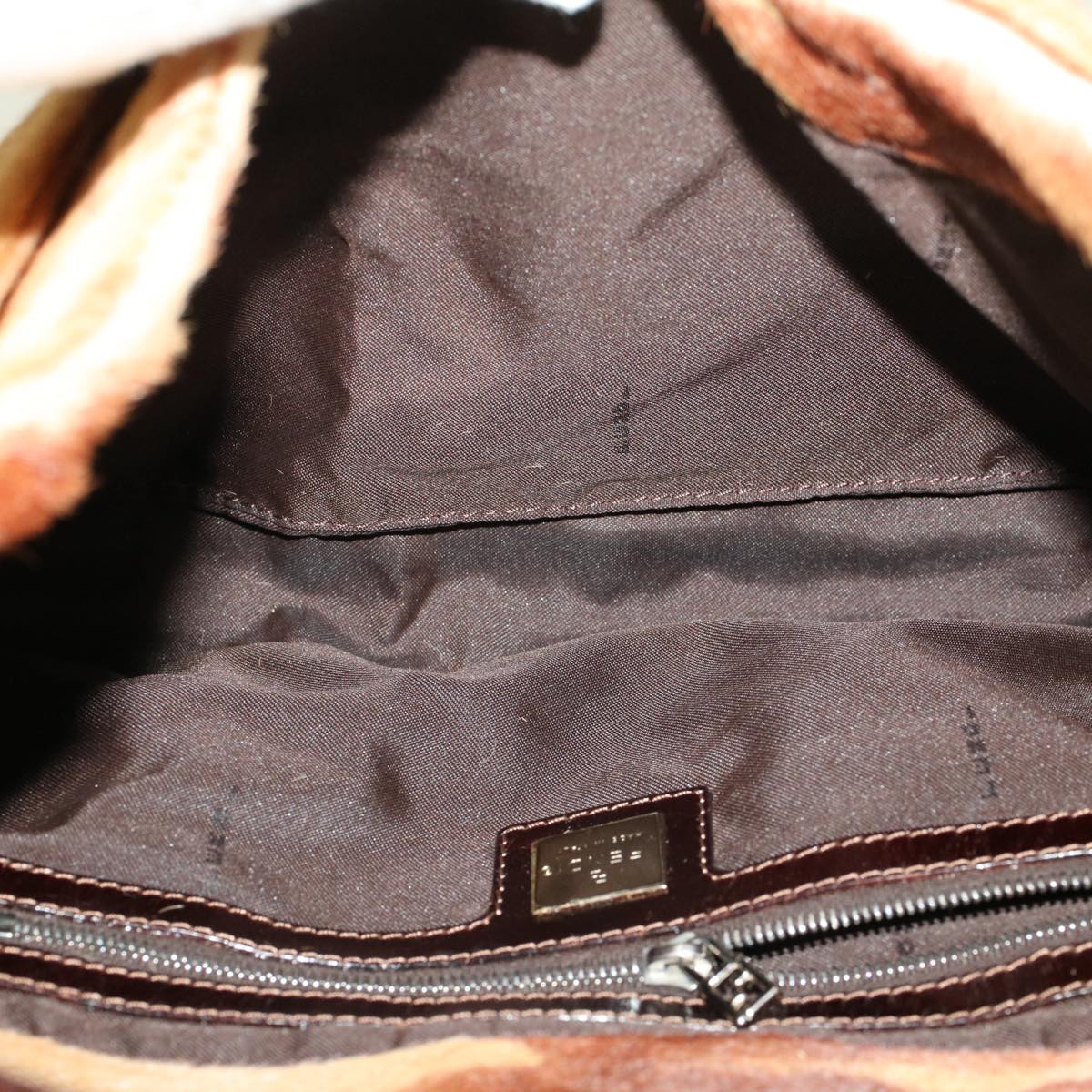 FENDI Mamma Baguette Shoulder Bag Harako leather Brown 2354/26569 yk6885B