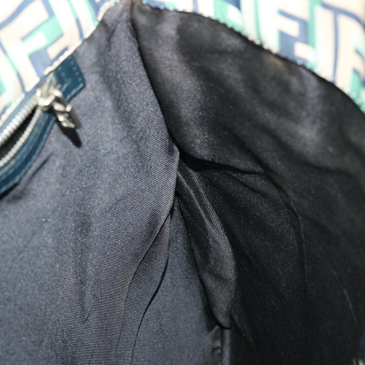 FENDI Zucca Canvas Tote Bag Green yk6886B