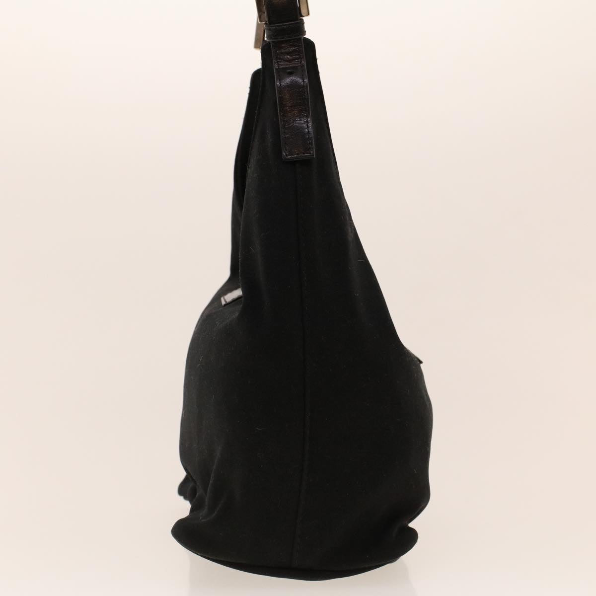 FENDI Mamma Baguette Shoulder Bag Nylon Black 2321.26686.009 yk6907B