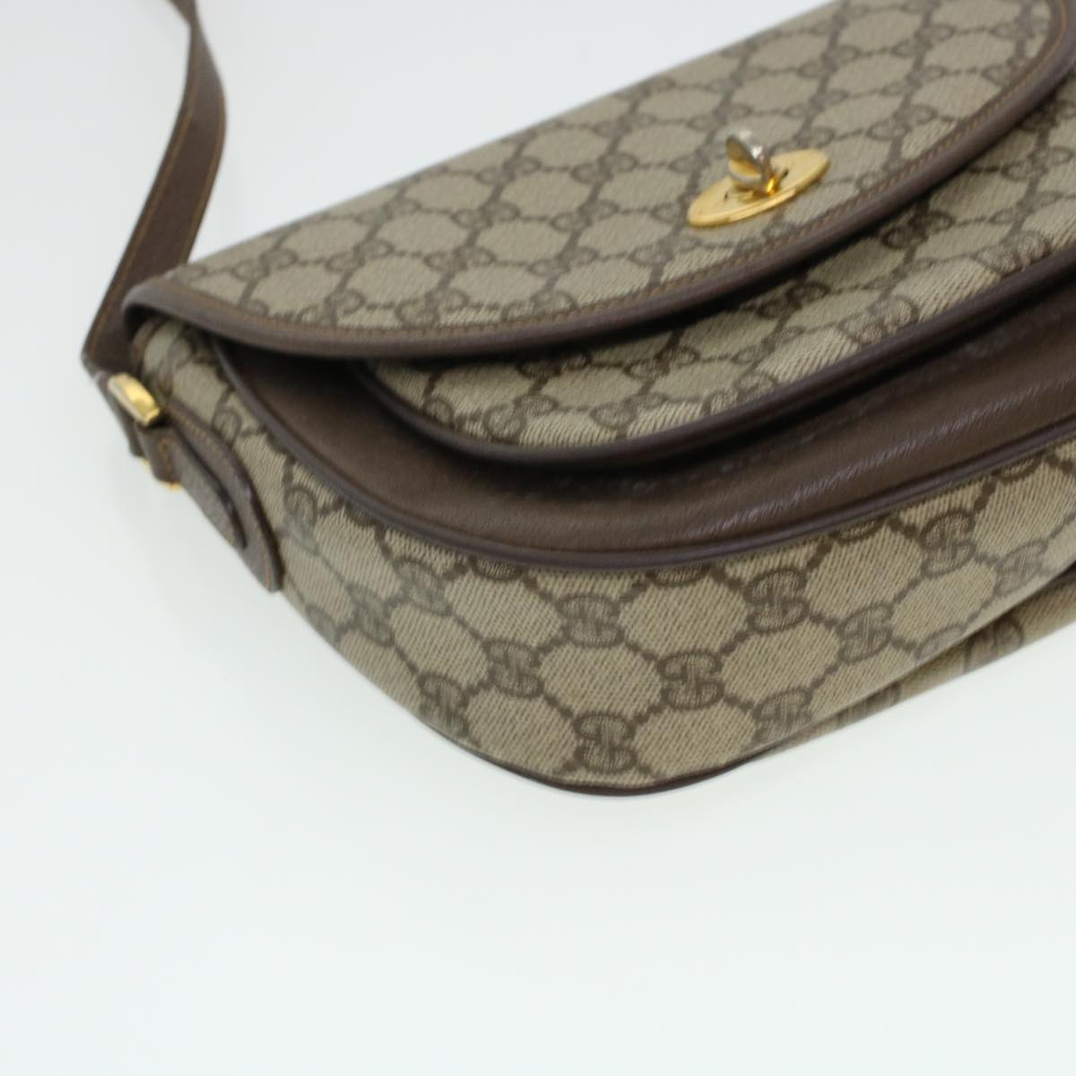 GUCCI GG Canvas Turn Lock Shoulder Bag PVC Leather Beige 001.29.0930 yk6942