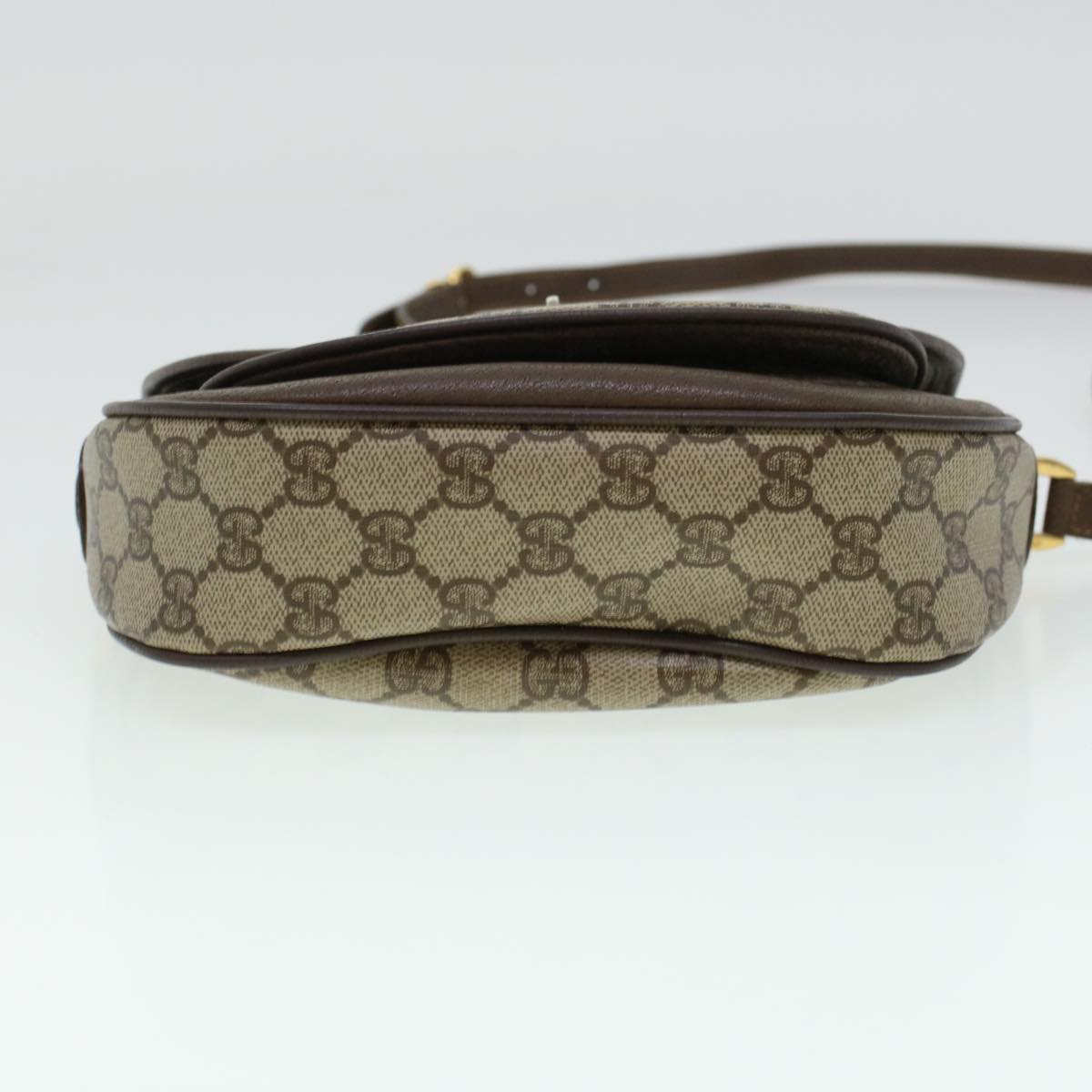 GUCCI GG Canvas Turn Lock Shoulder Bag PVC Leather Beige 001.29.0930 yk6942