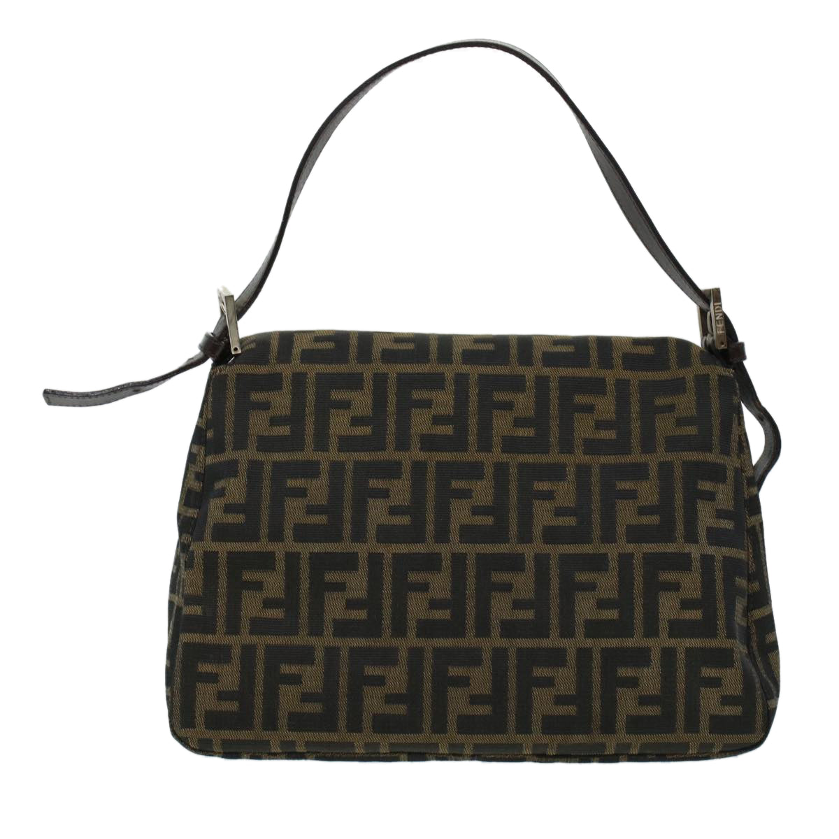 FENDI Zucca Canvas Mamma Baguette Shoulder Bag Brown 2308-26325 yk6943