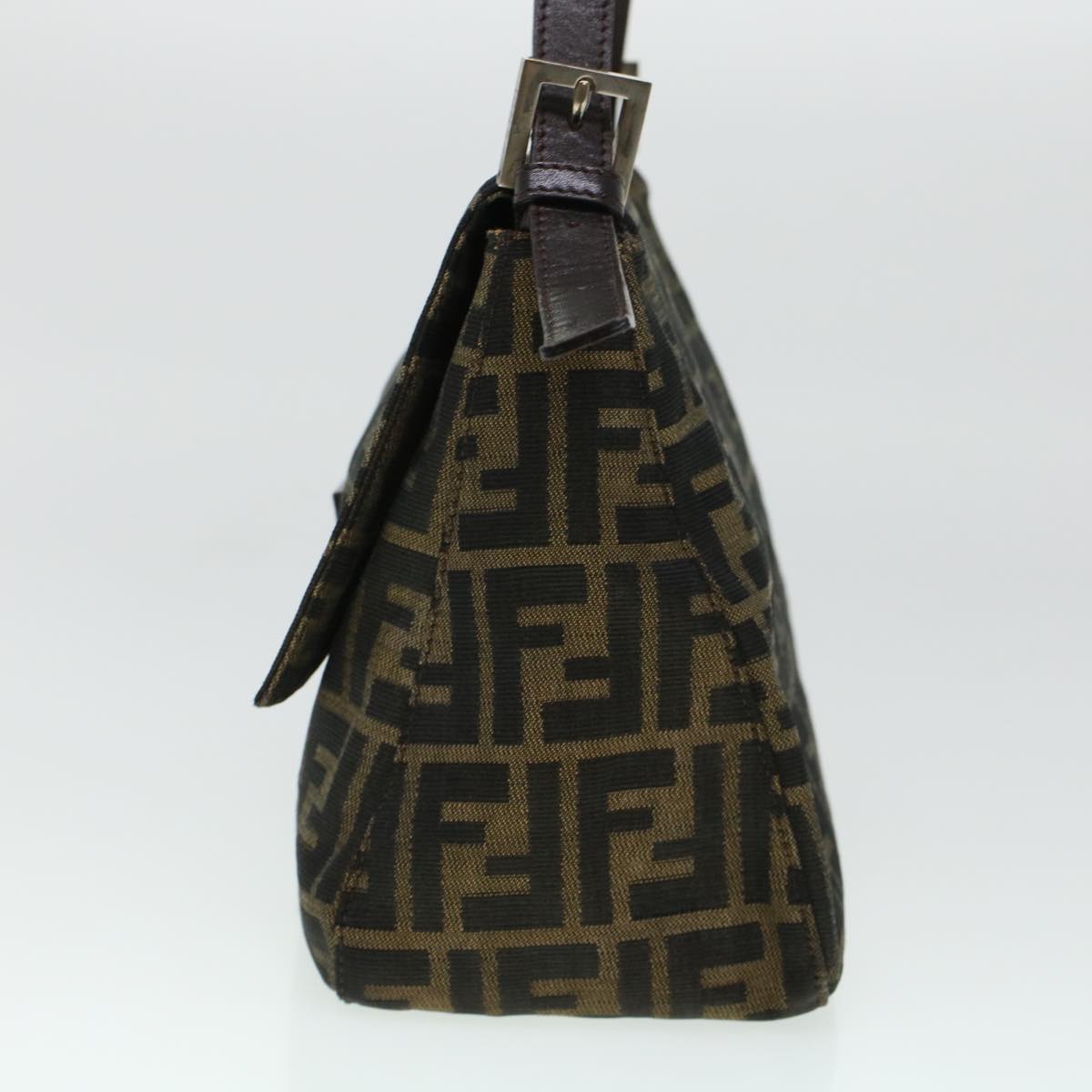 FENDI Zucca Canvas Mamma Baguette Shoulder Bag Brown 2308-26325 yk6943
