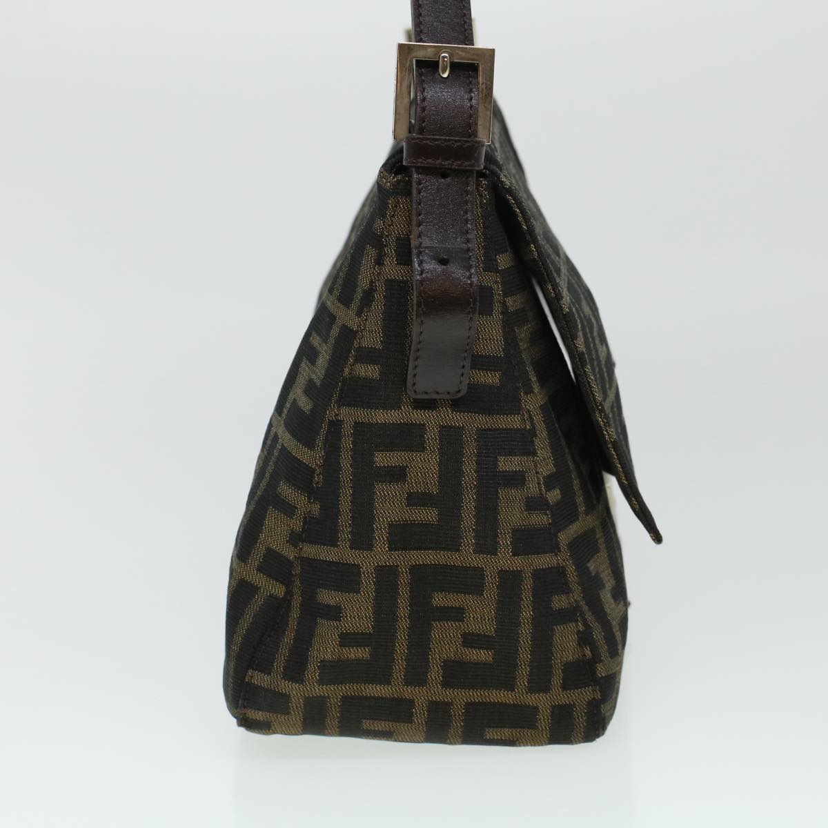 FENDI Zucca Canvas Mamma Baguette Shoulder Bag Brown 2308-26325 yk6943