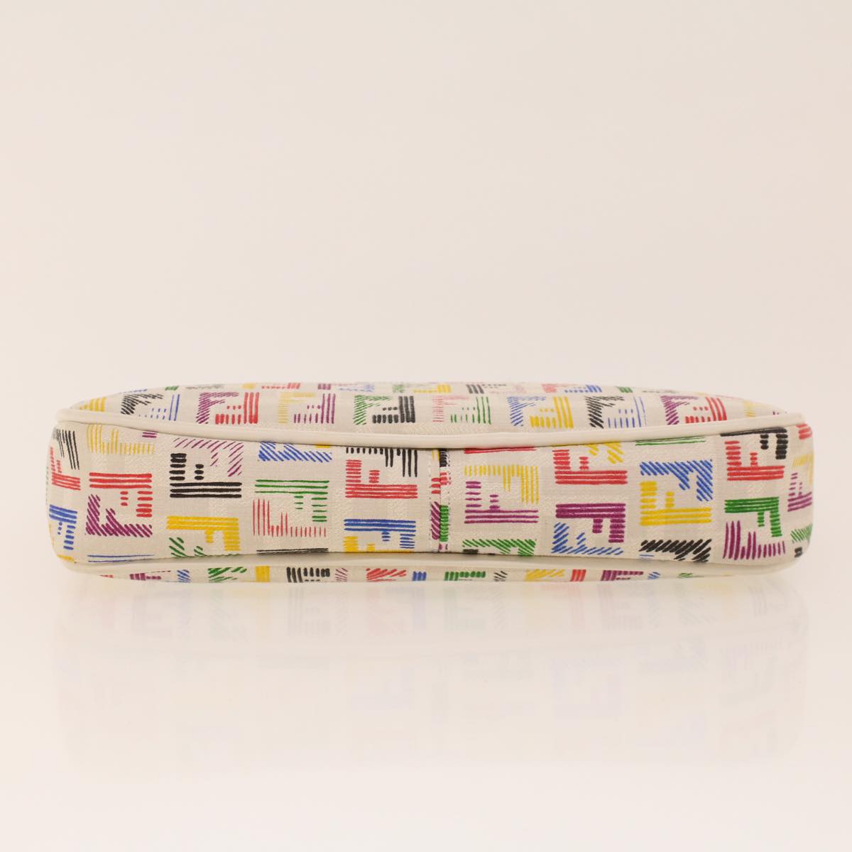 FENDI Zucchino Canvas Chain Accessory Pouch Multicolor yk6972