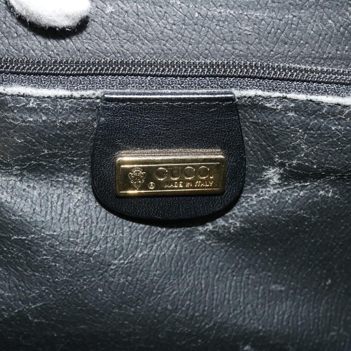 GUCCI GG Canvas Turn Lock Shoulder Bag Coated Canvas Black yk6991B
