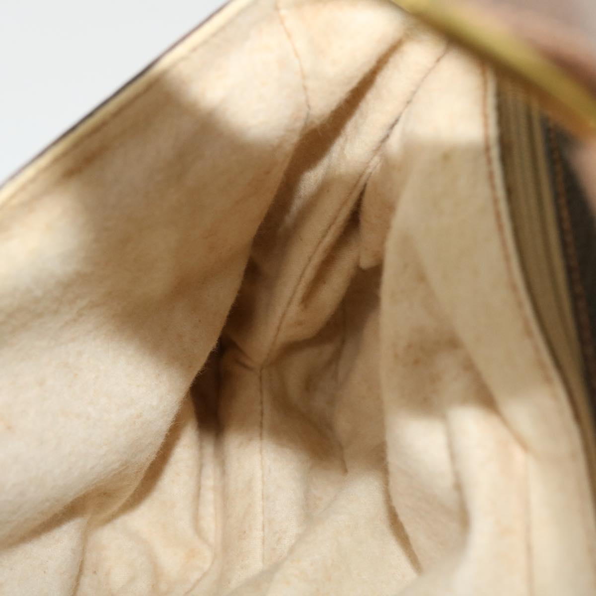 GUCCI GG Canvas Shoulder Bag PVC Leather Beige yk6997B