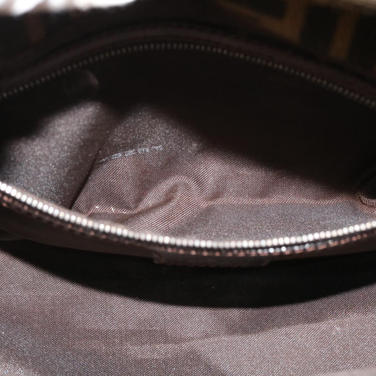 FENDI Zucca Canvas Mamma Baguette Shoulder Bag Brown 2305.26725.008 yk7016B