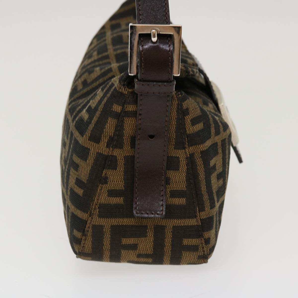 FENDI Zucca Canvas Mamma Baguette Shoulder Bag Brown 2305.26725.008 yk7016B