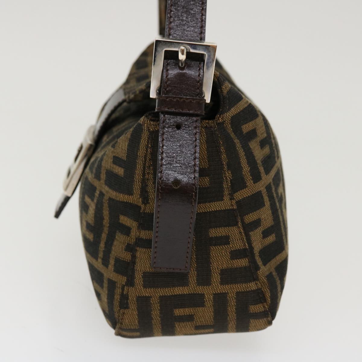 FENDI Zucca Canvas Mamma Baguette Shoulder Bag Brown 2305.26725.008 yk7016B