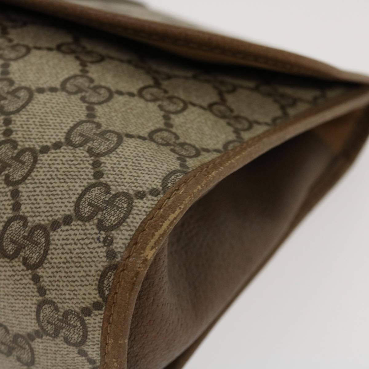 GUCCI GG Canvas Web Sherry Line Clutch Bag Beige Red 89.01.031 yk7021B