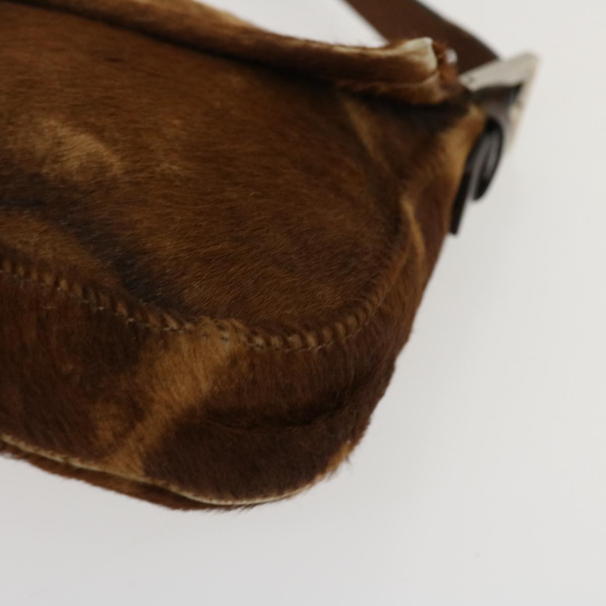 FENDI Mamma Baguette Shoulder Bag Harako leather Brown 2370/26424 yk7072B