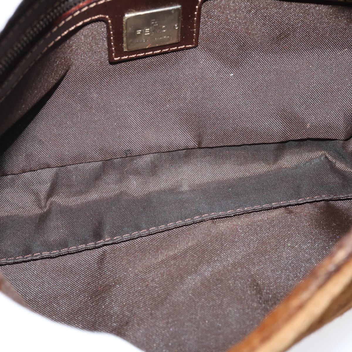 FENDI Mamma Baguette Shoulder Bag Harako leather Brown 2370/26424 yk7072B