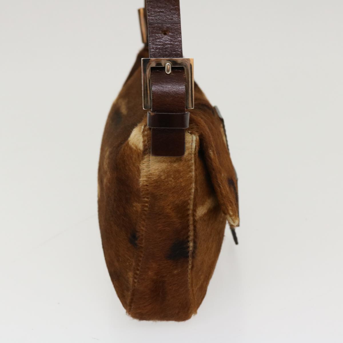 FENDI Mamma Baguette Shoulder Bag Harako leather Brown 2370/26424 yk7072B
