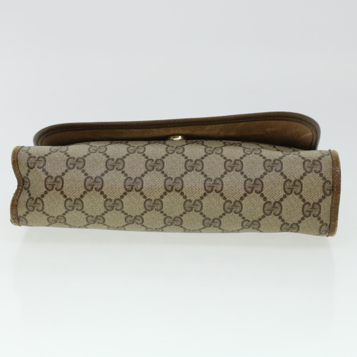 GUCCI GG Canvas Web Sherry Line Clutch Bag Beige Red 89.01.030 yk7078B