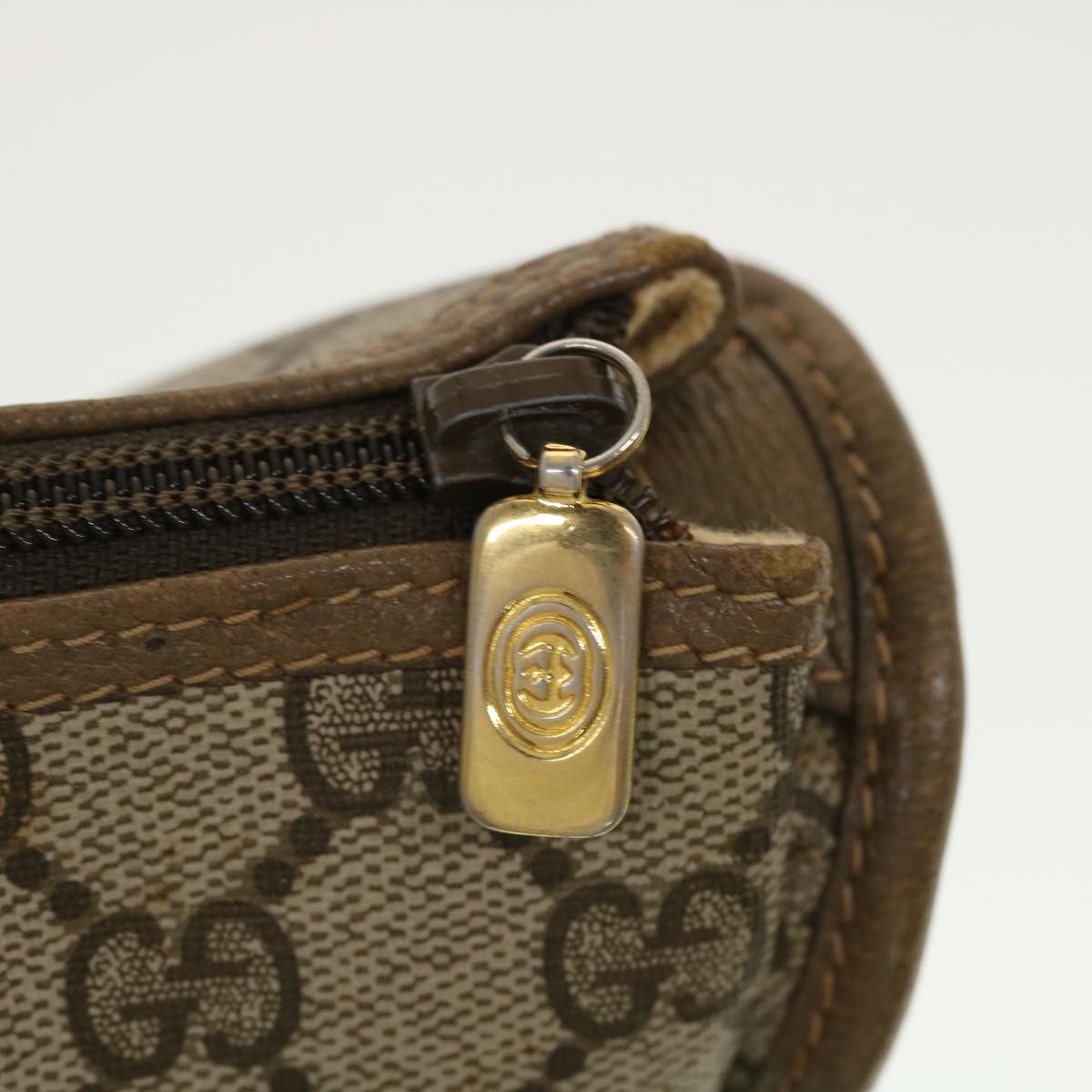 GUCCI GG Canvas Web Sherry Line Hand Bag 2way Beige Red 41.02.039 yk7111