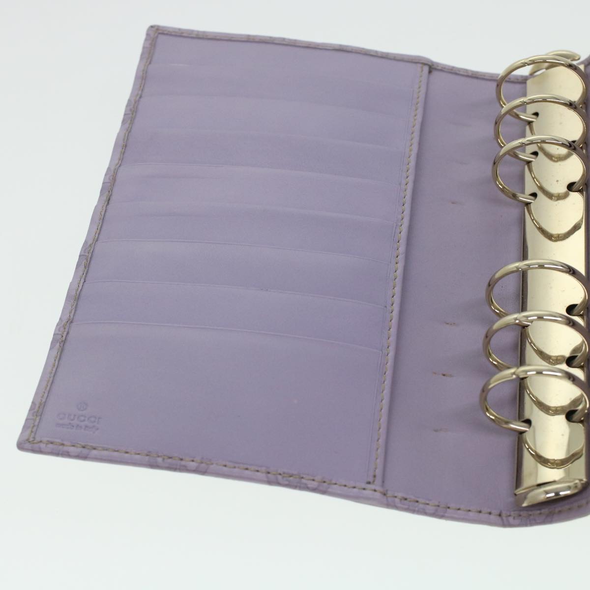 GUCCI GG Canvas Guccissima Day Planner Cover Purple 115241 yk7118