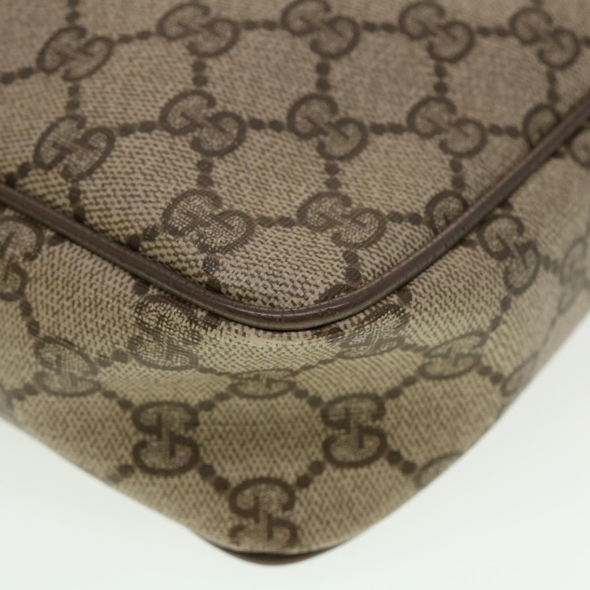 GUCCI GG Canvas Clutch Bag PVC Leather Beige 89.01.044 yk7129