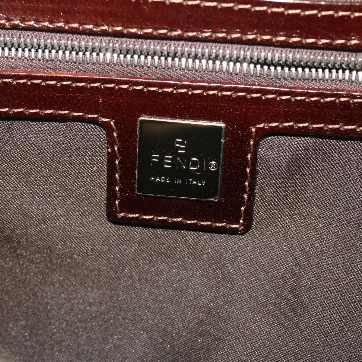 FENDI Zucca Canvas Mamma Baguette Shoulder Bag Beige yk7171