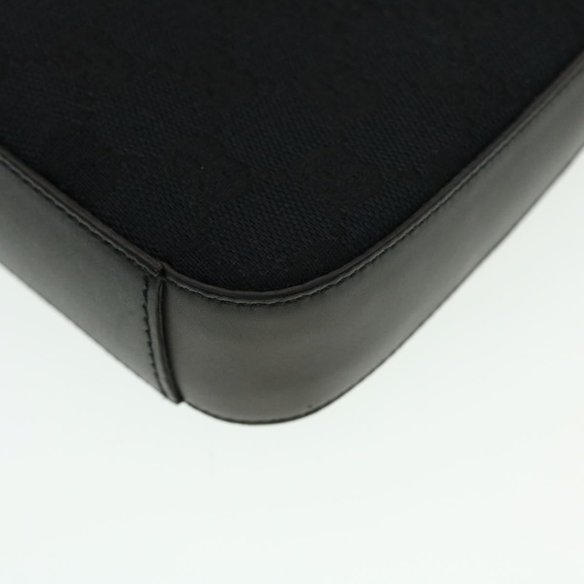 GUCCI GG Canvas Shoulder Bag Black 0014285 yk7184