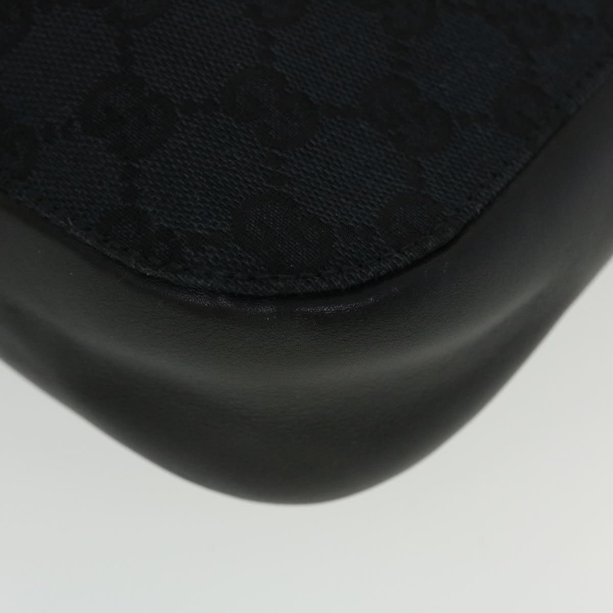 GUCCI GG Canvas Shoulder Bag Black yk7193