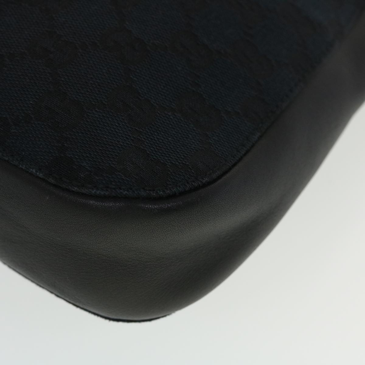 GUCCI GG Canvas Shoulder Bag Black yk7193