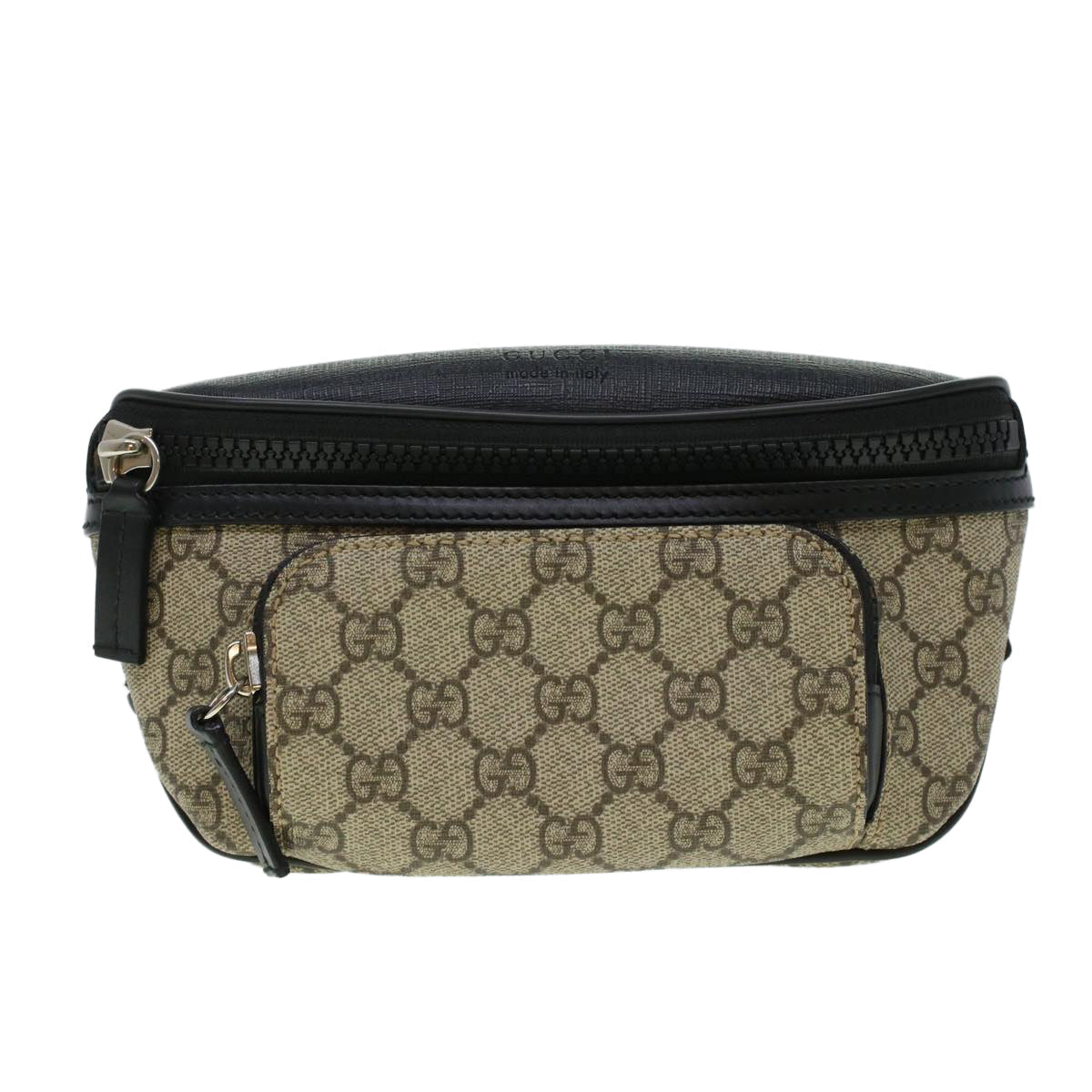 GUCCI GG Canvas Body Bag PVC Leather Beige 450946 yk7290