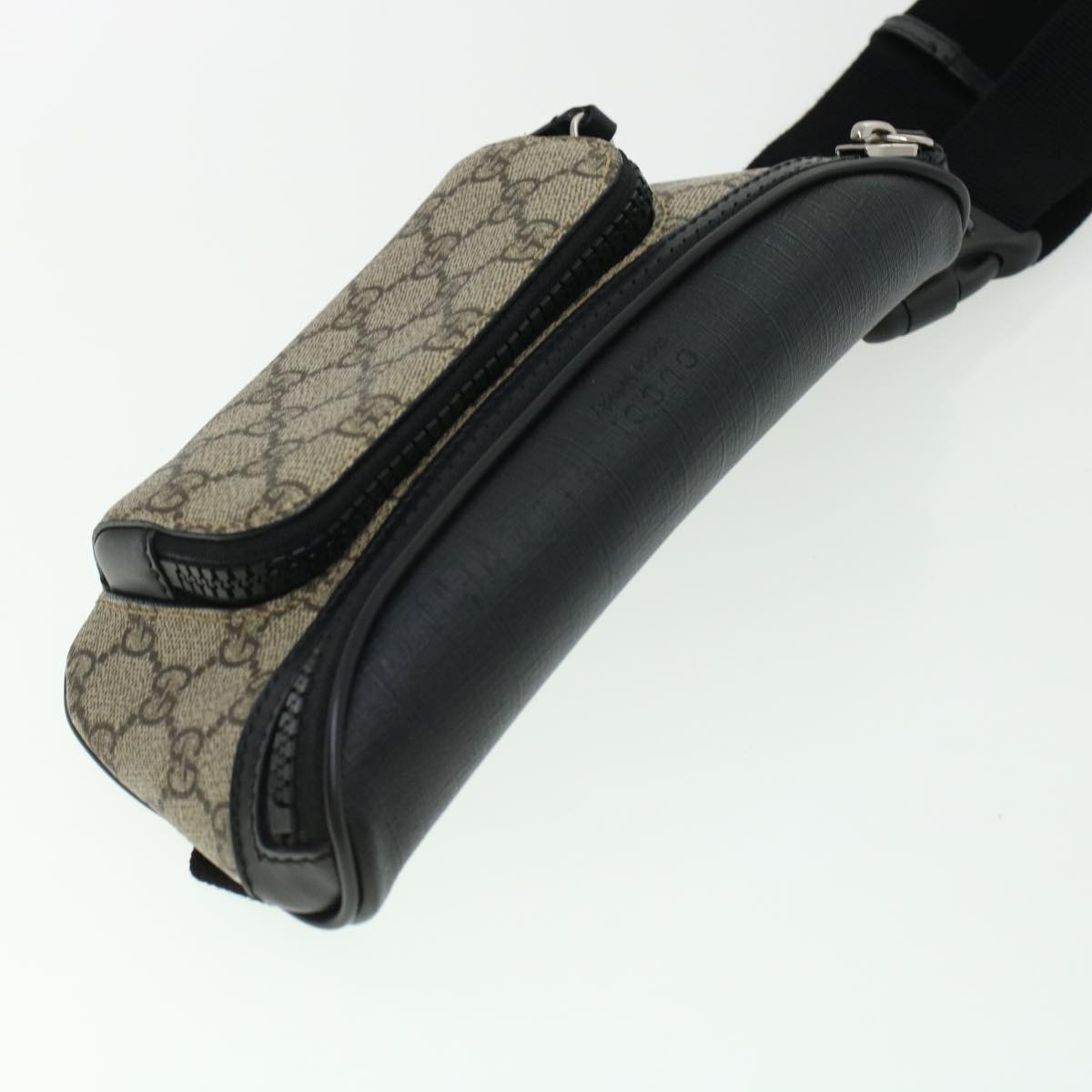 GUCCI GG Canvas Body Bag PVC Leather Beige 450946 yk7290