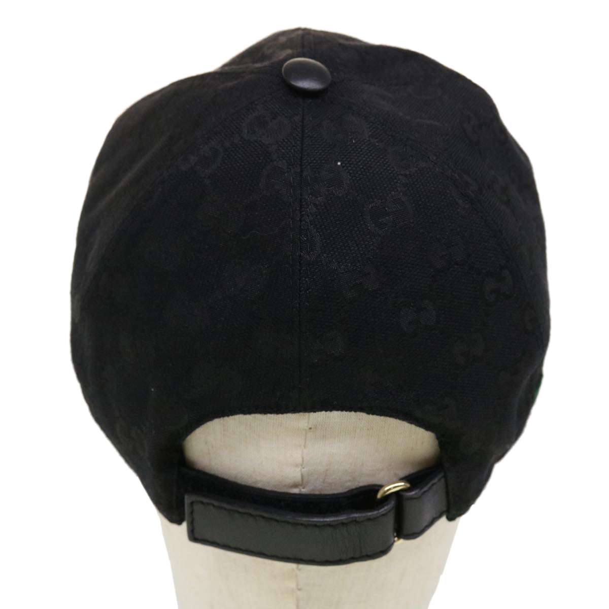 GUCCI GG Canvas Web Sherry Line Cap M Black Red Green 200035.601564 yk7360