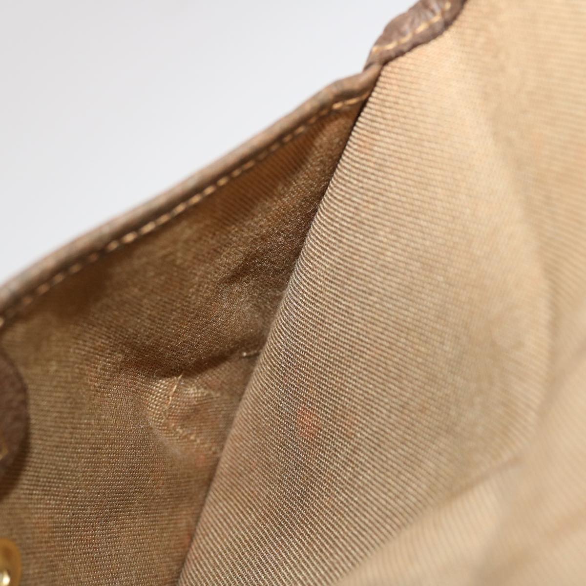 GUCCI GG Canvas Web Sherry Line Pouch PVC Leather Beige Red Green yk7426