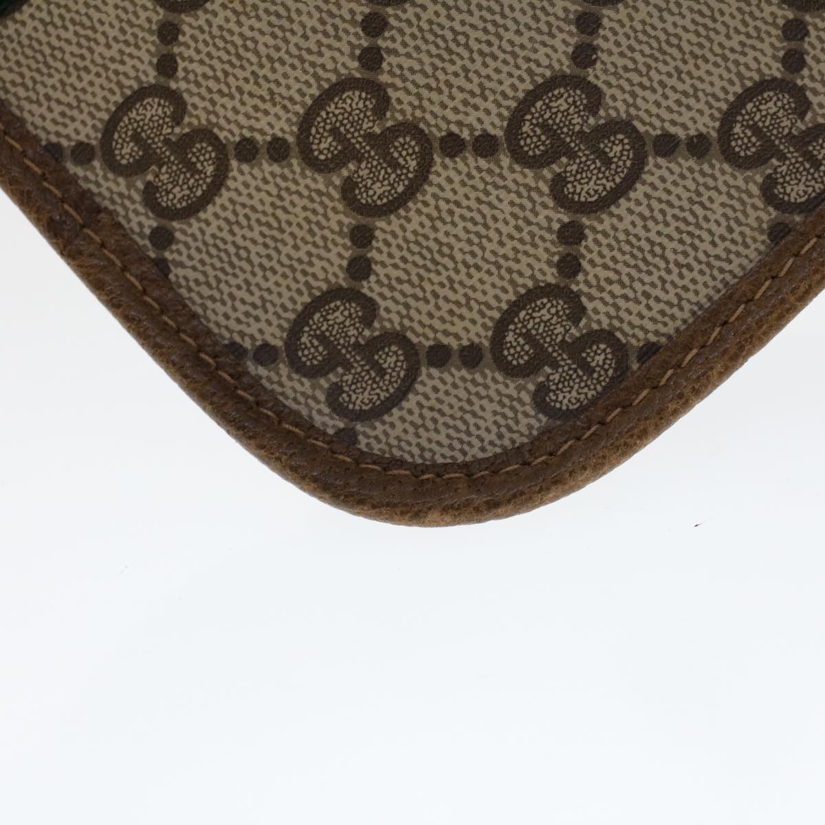 GUCCI GG Canvas Web Sherry Line Pouch Beige Red Green 89.01.021 yk7427