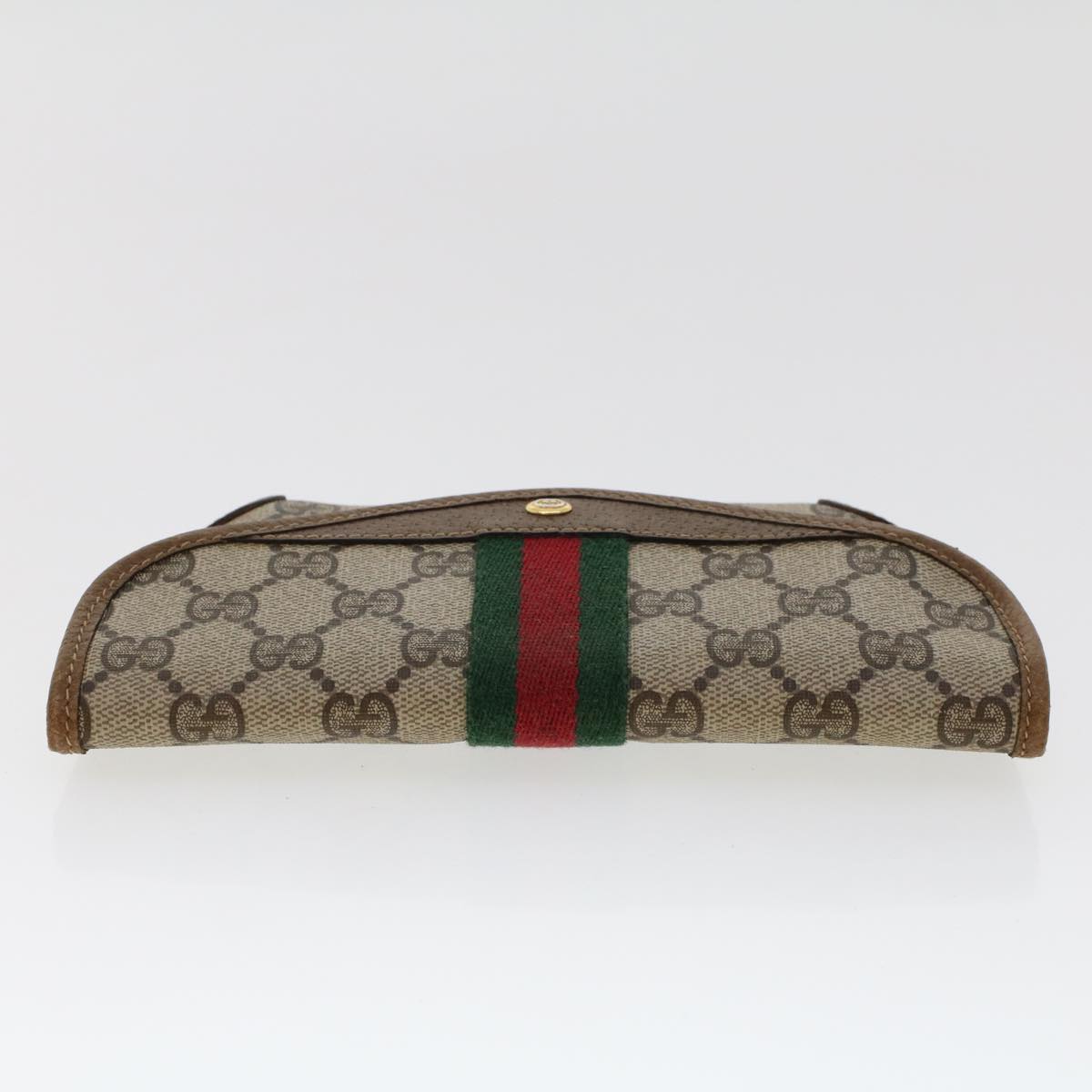 GUCCI GG Canvas Web Sherry Line Pouch Beige Red Green 89.01.021 yk7427