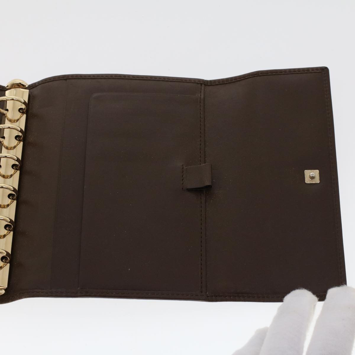 GUCCI GG Marmont Day Planner Cover Leather Brown yk7468