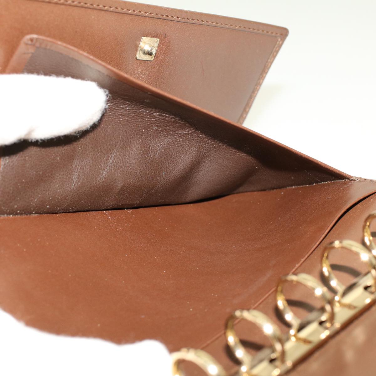 GUCCI GG Marmont Day Planner Cover Leather Brown yk7468