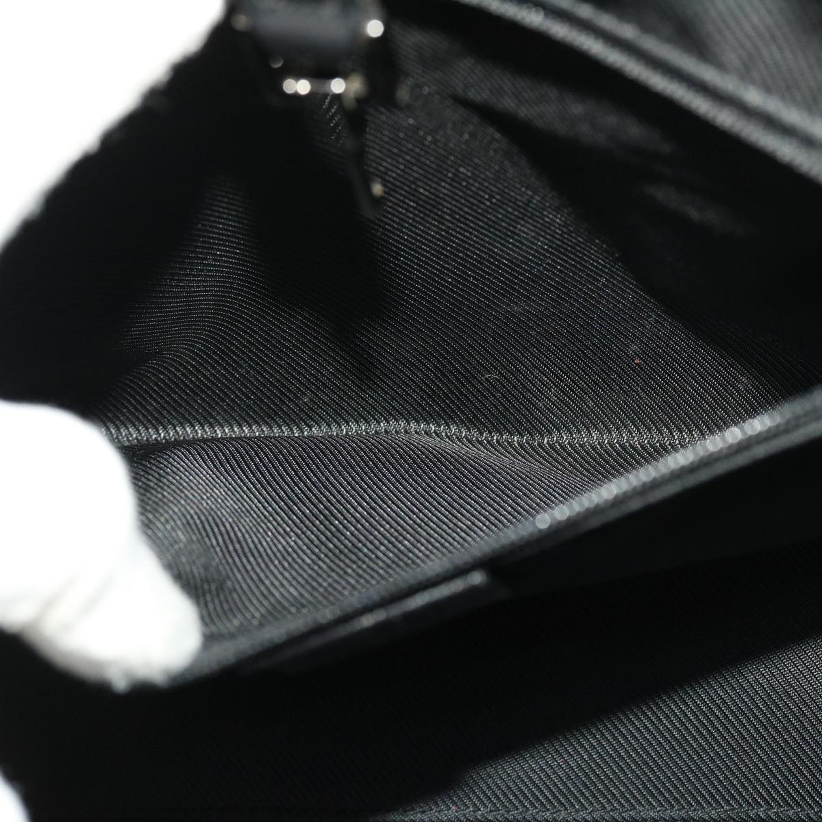GUCCI GG Canvas Jackie Shoulder Bag Leather Black 01731/002122 yk7482