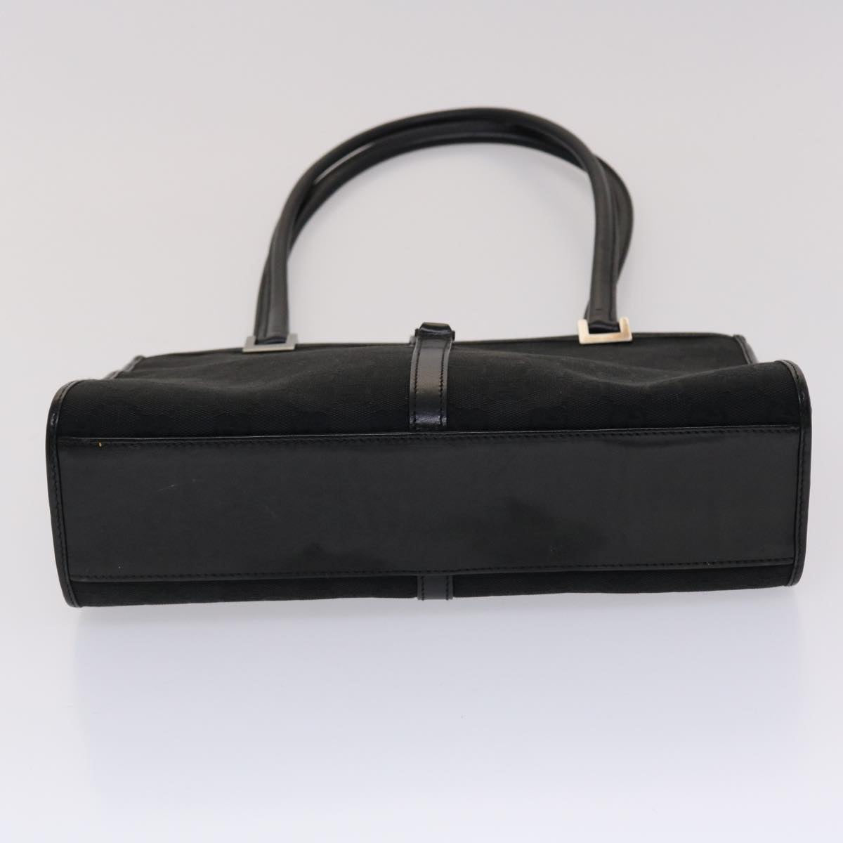 GUCCI GG Canvas Jackie Shoulder Bag Leather Black 01731/002122 yk7482