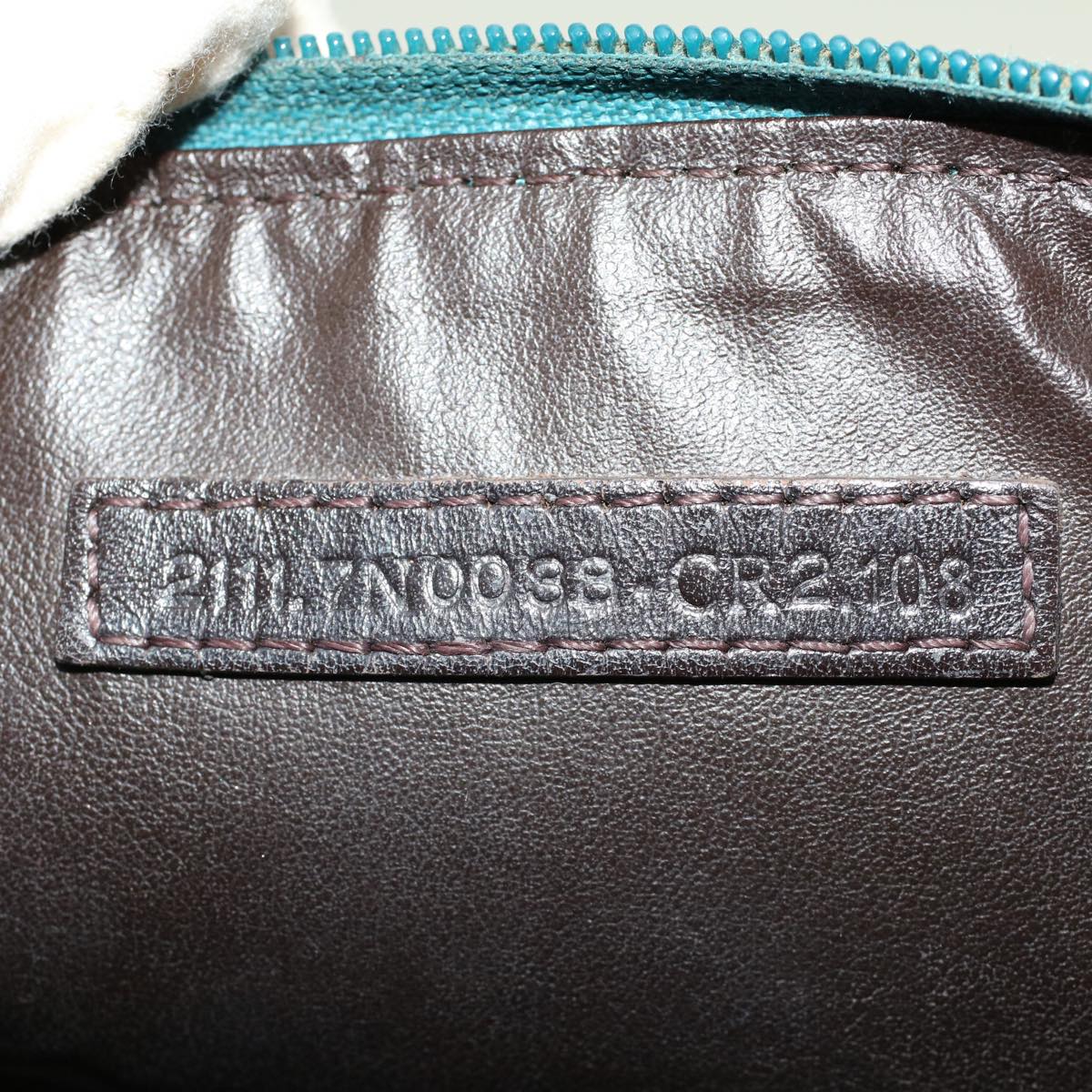 FENDI Zucca Canvas Pouch Black Brown yk7489