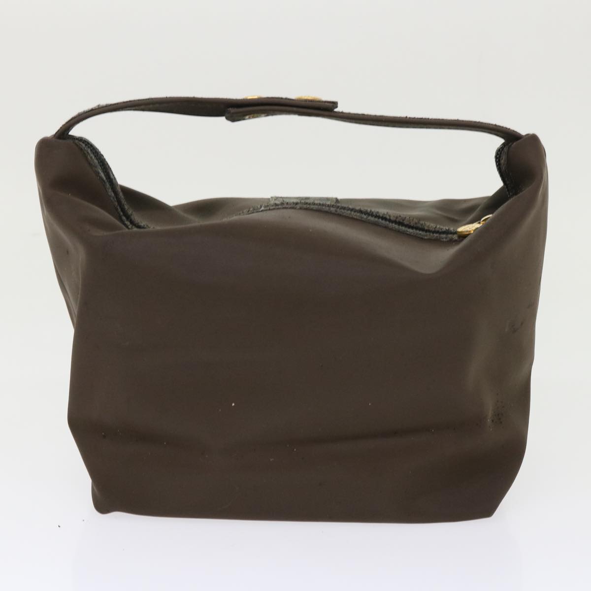 FENDI Pecan Canvas Shoulder Bag Nylon 2Set Brown Black yk7554B