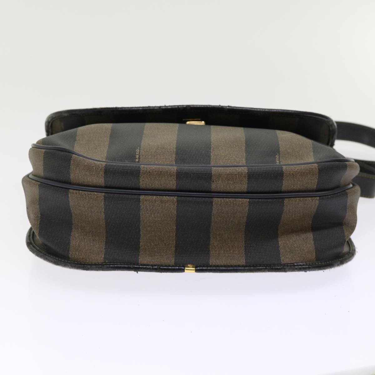FENDI Pecan Canvas Shoulder Bag Nylon 2Set Brown Black yk7554B