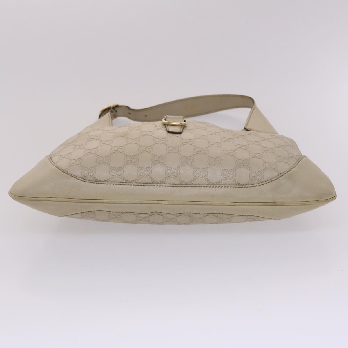 GUCCI GG Canvas Jackie Shoulder Bag White 153029 yk7555B