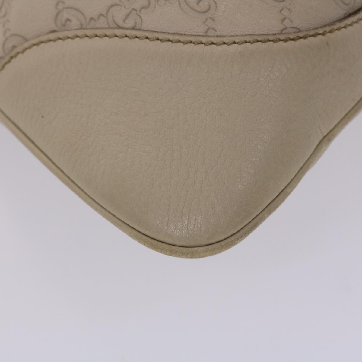 GUCCI GG Canvas Jackie Shoulder Bag White 153029 yk7555B
