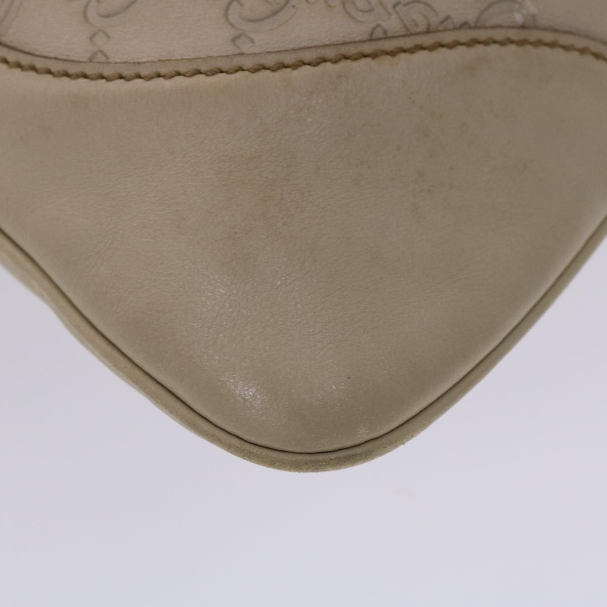 GUCCI GG Canvas Jackie Shoulder Bag White 153029 yk7555B