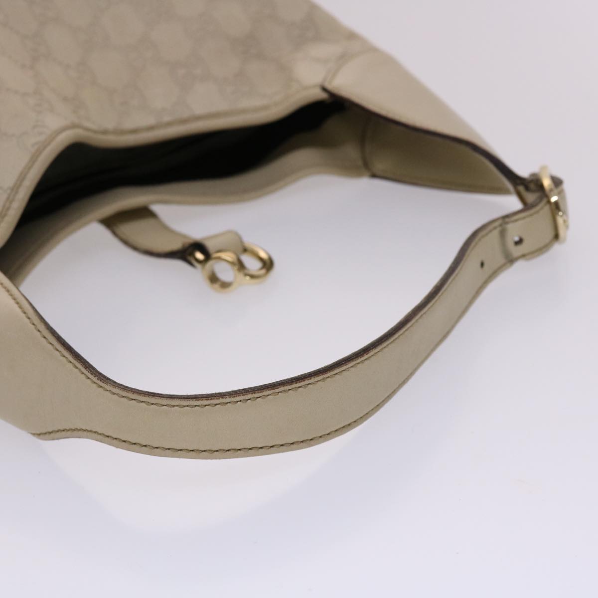 GUCCI GG Canvas Jackie Shoulder Bag White 153029 yk7555B