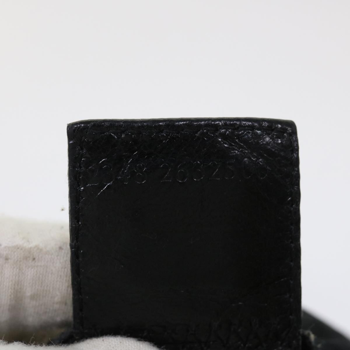 FENDI Mamma Baguette Shoulder Bag Nylon Leather Black yk7563B