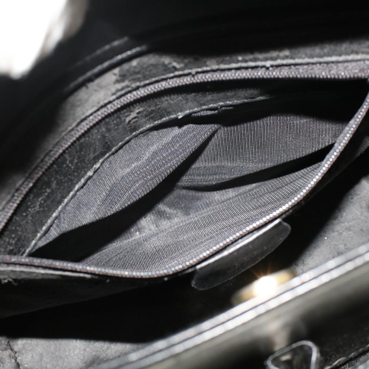 GUCCI Bamboo Hand Bag Leather 2way Black 000.2122.0316 yk7567B