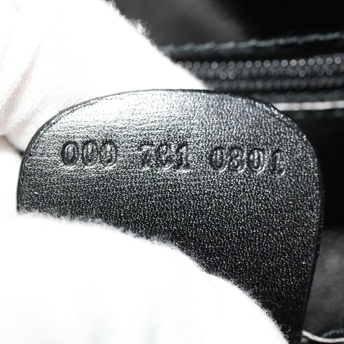 GUCCI Clasp Shoulder Bag Patent leather Black 000 781 0801 yk7572B